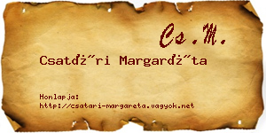 Csatári Margaréta névjegykártya